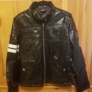 Luxirie by LRG Faux Leather Moto Jacket